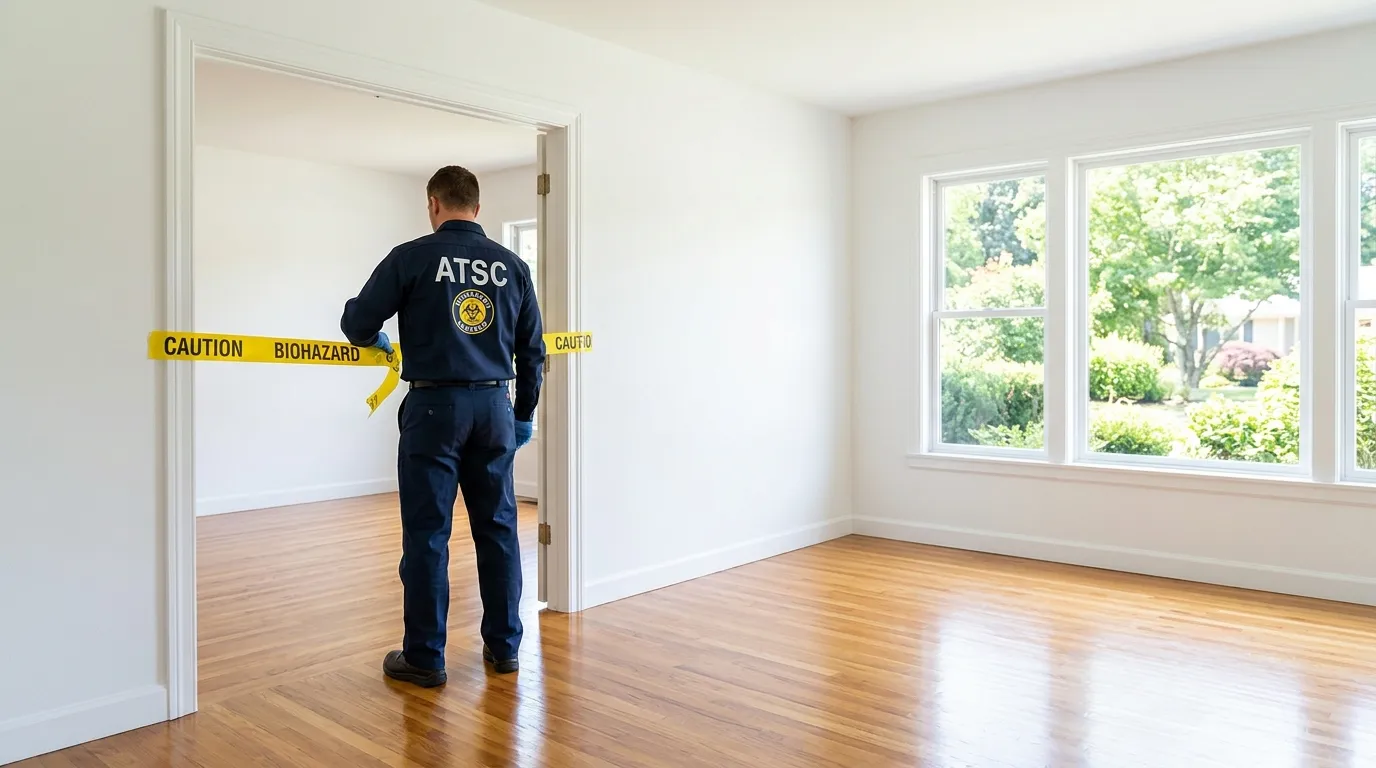 Certified biohazard cleanup crew performing Trauma Scene Cleanup in Manoa